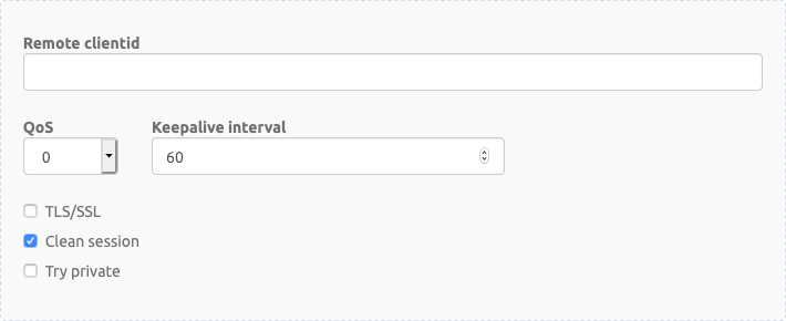 Bridge advanced configuration form